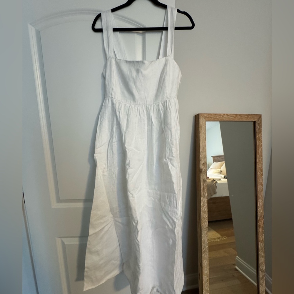 J Crew Linen Midi Dress